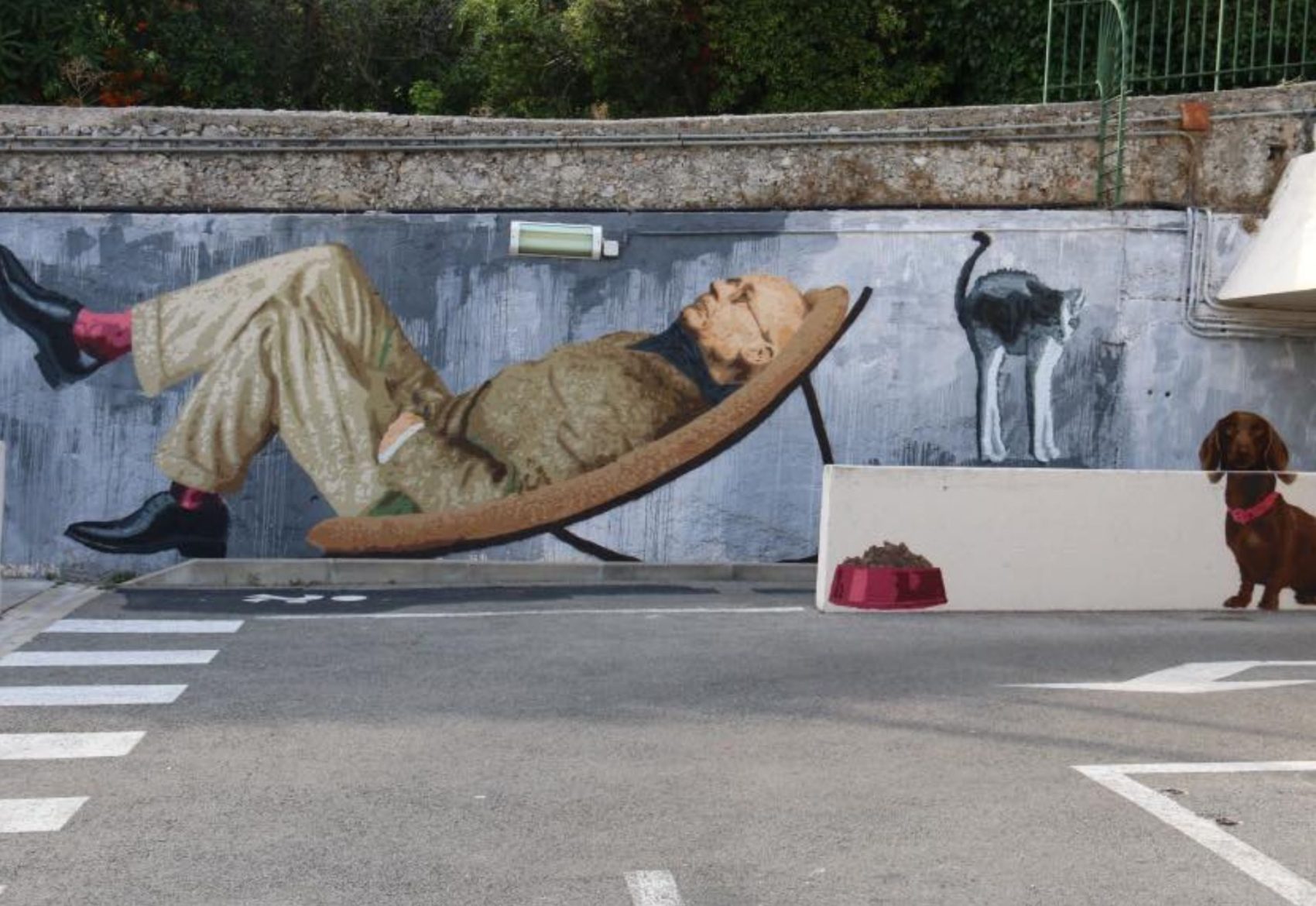Fresque Bonnard parking saint-sauveur
