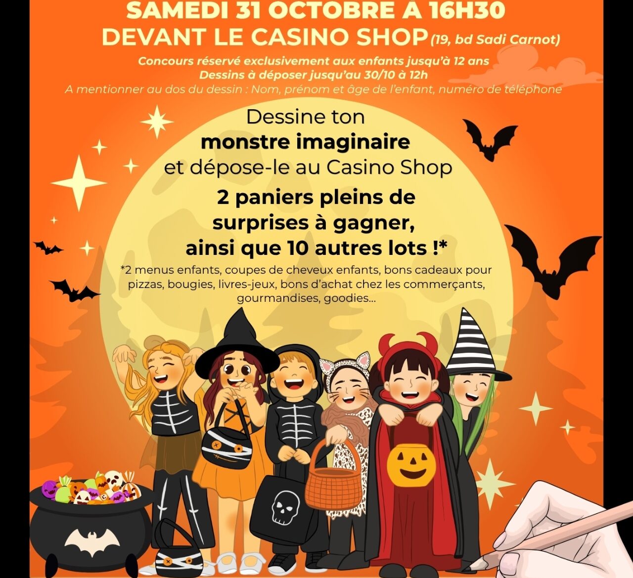 Concours de dessin Halloween des commerçants_Le Cannet