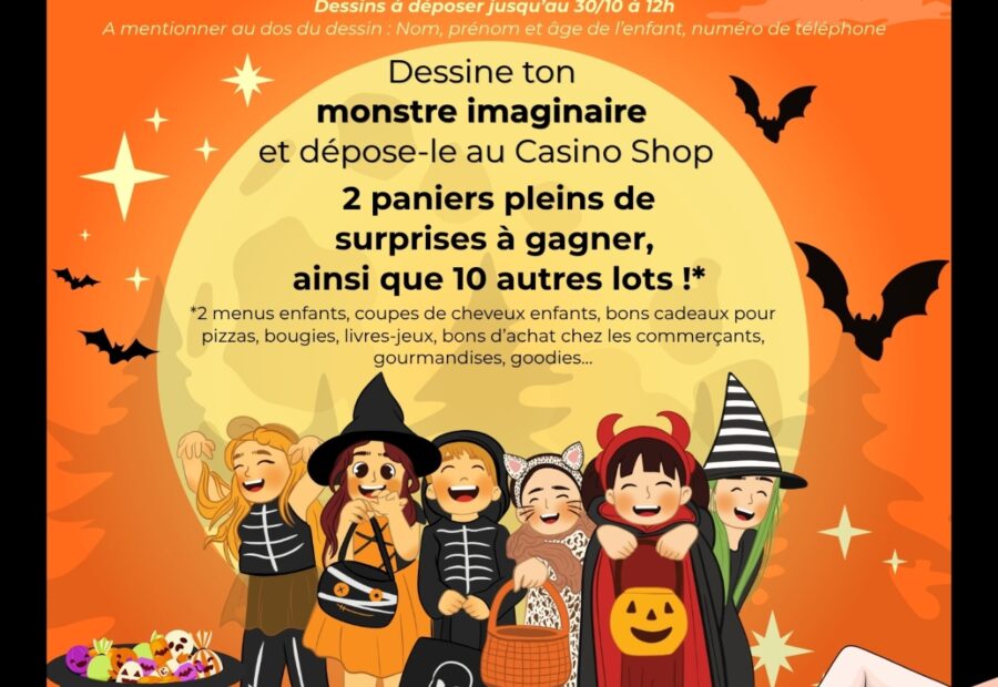 Concours de dessin Halloween des commerçants_Le Cannet