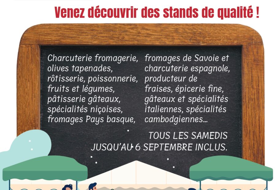 Marché alimentaire estival de Rocheville_Le Cannet