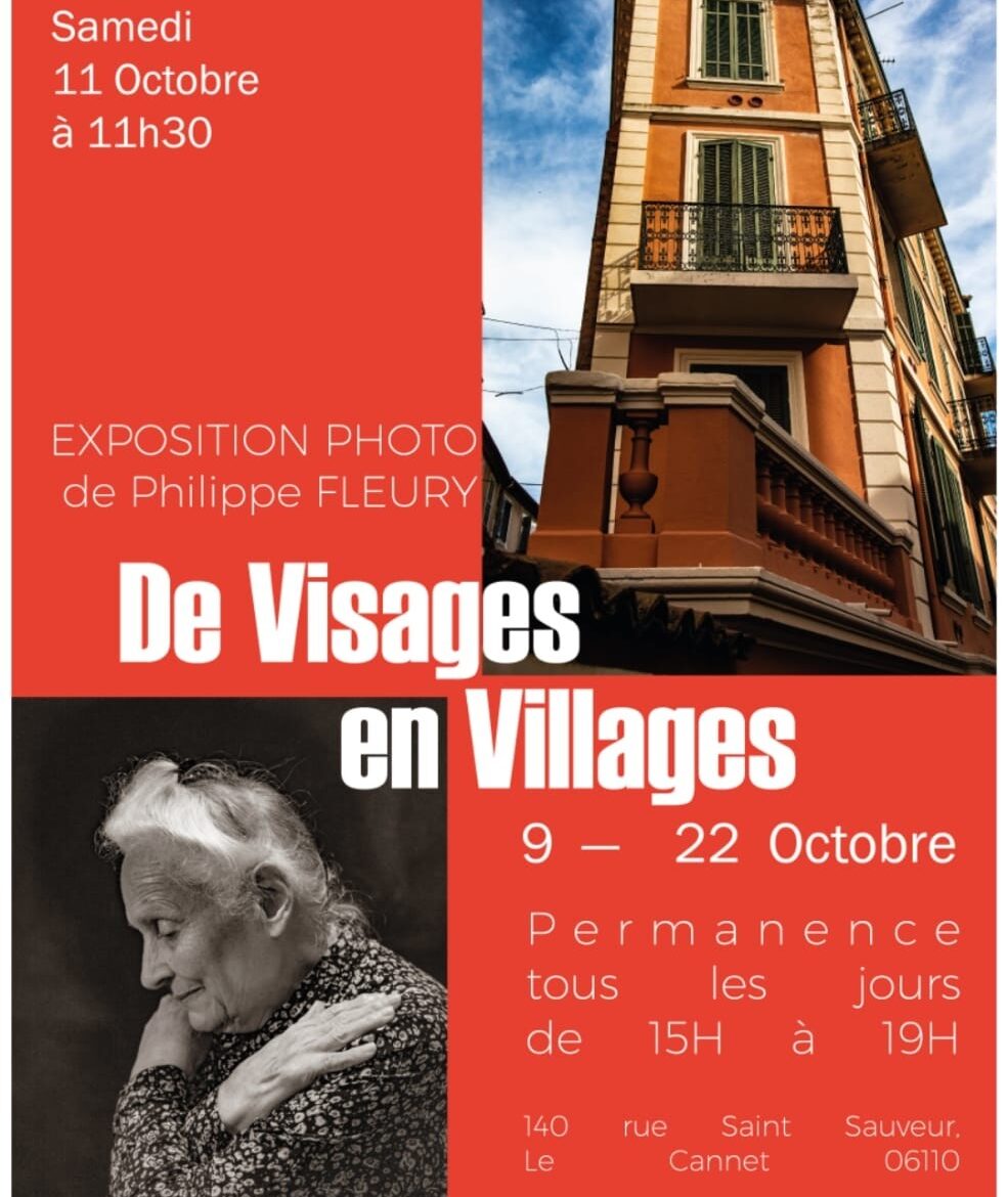 De visages en villages - Exposition de Philippe Fleury_Le Cannet