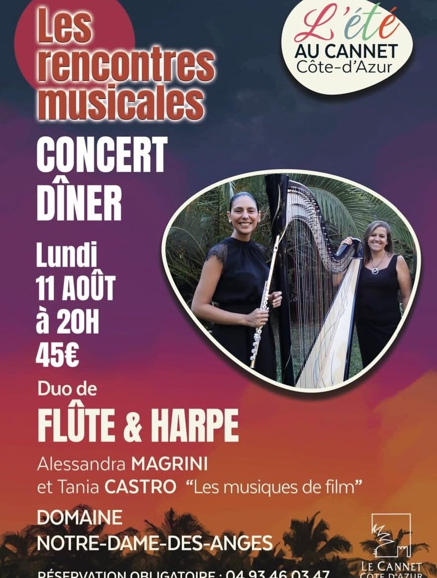 Rencontres Musicales - DUO FLUTE et HARPE_Le Cannet