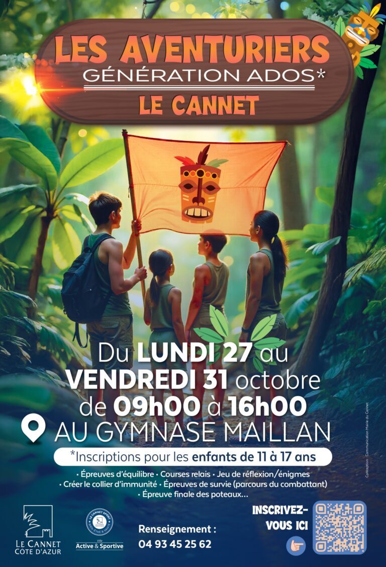 Les Aventuriers Génération Ados_Le Cannet