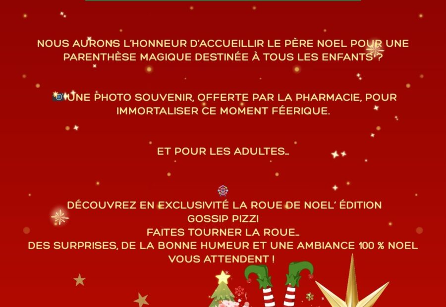 Le Père Noël vous attend à la pharmacie…_Le Cannet