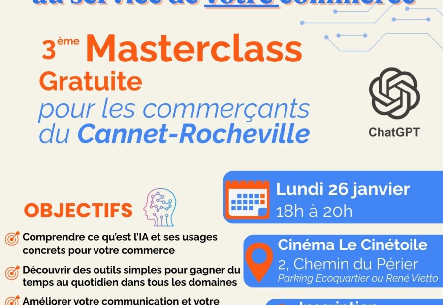 Masterclass: L’IA au service de votre commerce_Le Cannet
