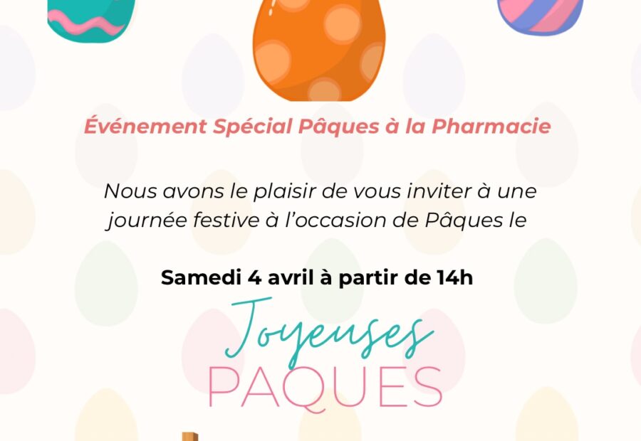 Evénement spécial Pâques à la pharmacie Pizzitola_Le Cannet