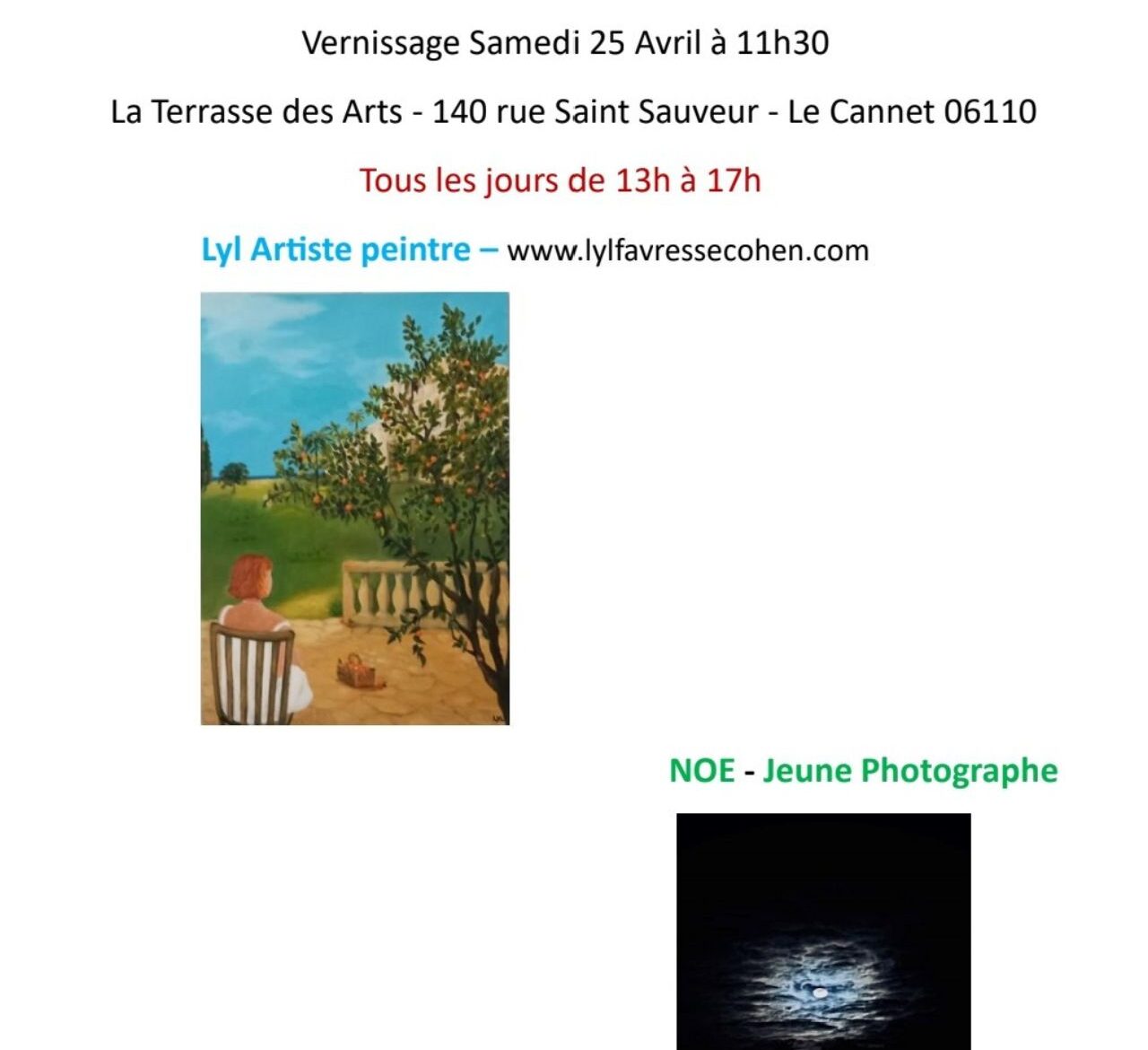 Exposition peinture et photos_Le Cannet