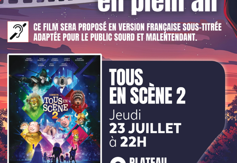 Cinéma en Plein Air – “Tous en Scène 2” VFST_Le Cannet