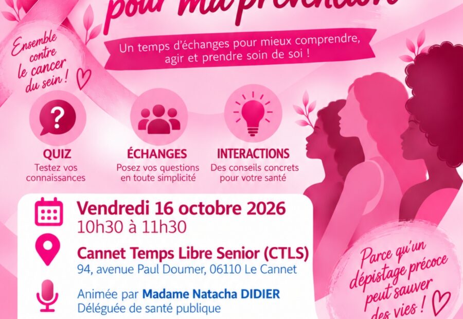 Questions pour ma prévention Octobre Rose_Le Cannet