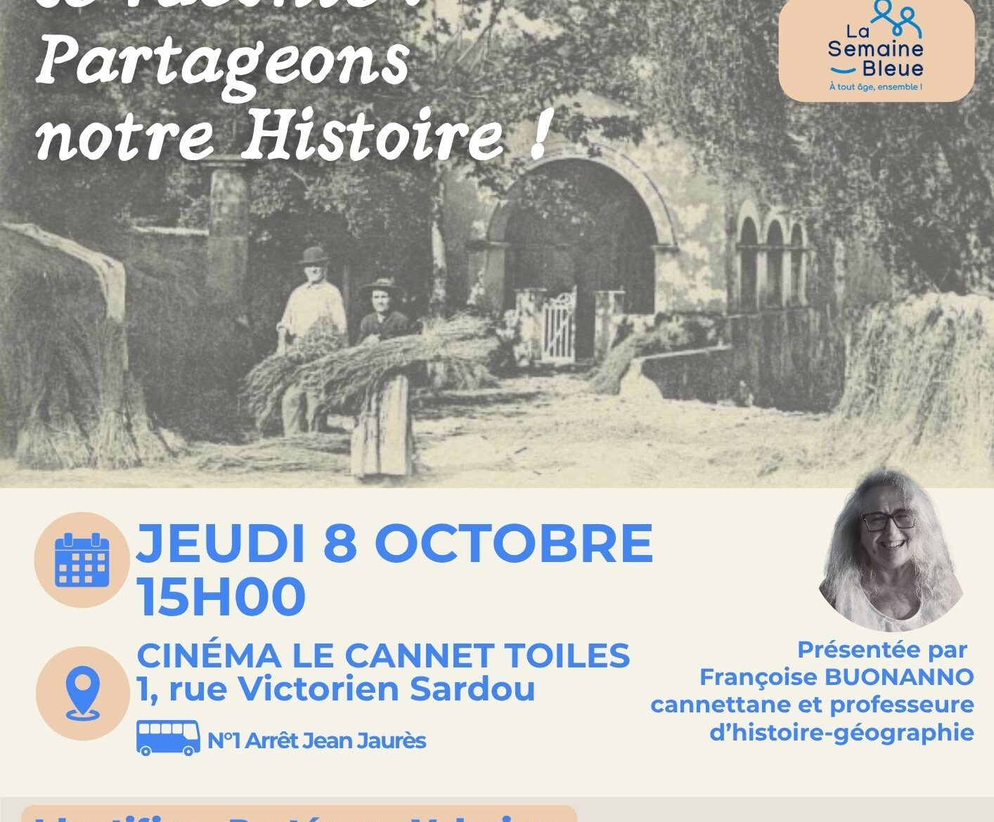 Conférence "Le Cannet se raconte : Partageons notre Histoire !"_Le Cannet