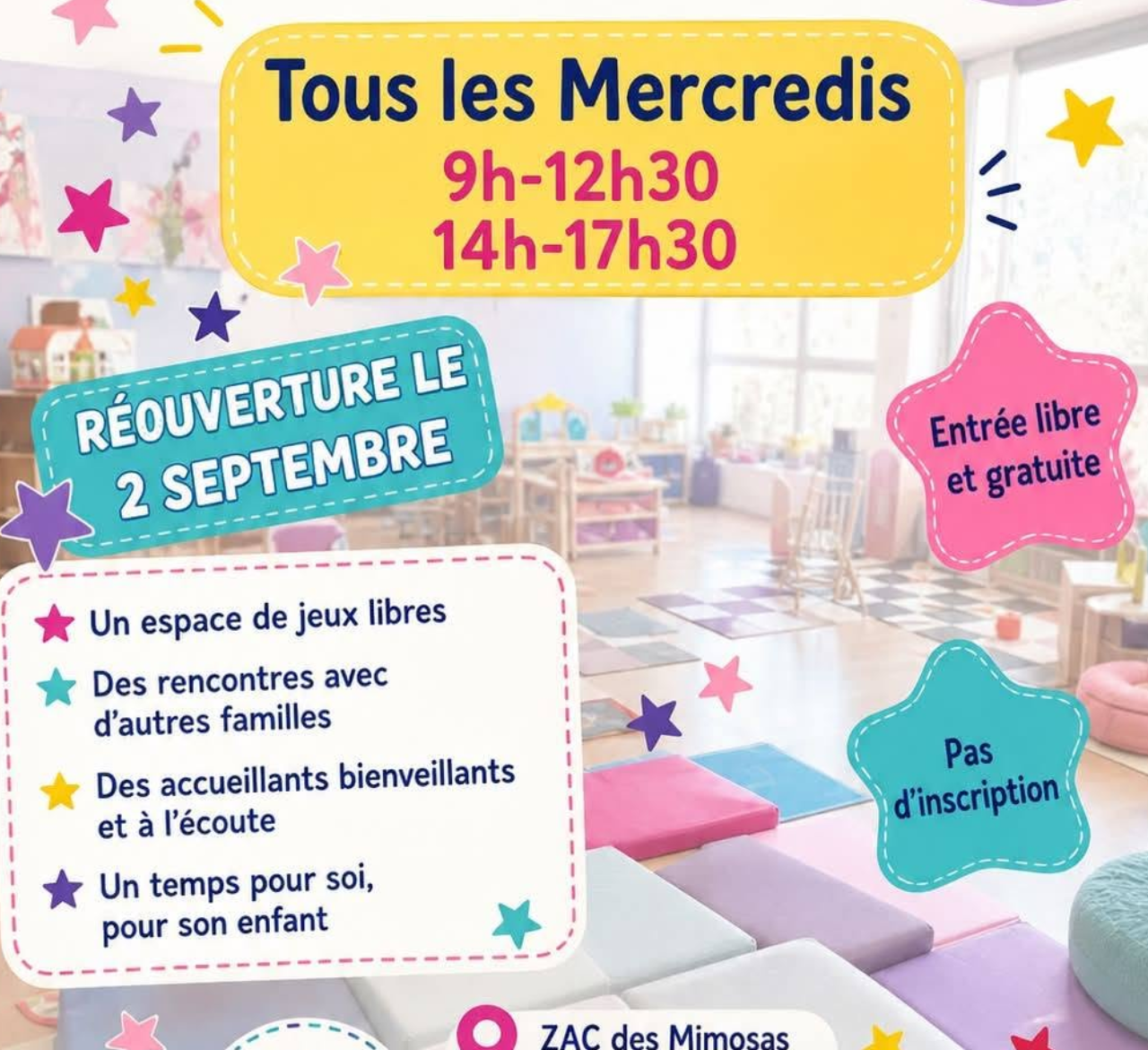 Lien d'accueil enfants/parents à LAEP des étoiles_Le Cannet