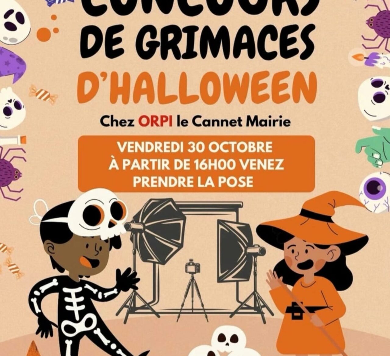 Concours de grimaces d'Halloween_Le Cannet